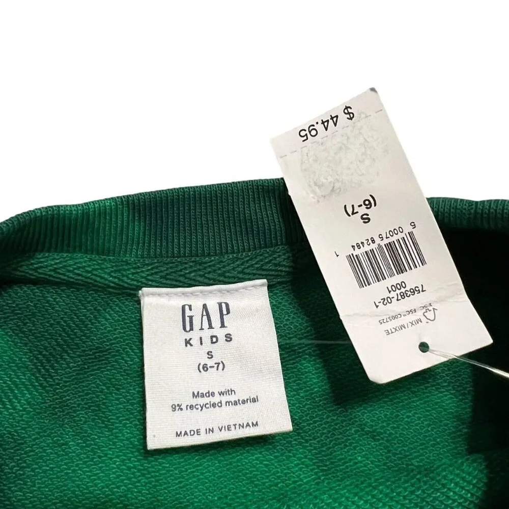 NEW Gap Kids S (6-7Y) Green Tie Dye Sweatshirt Dress